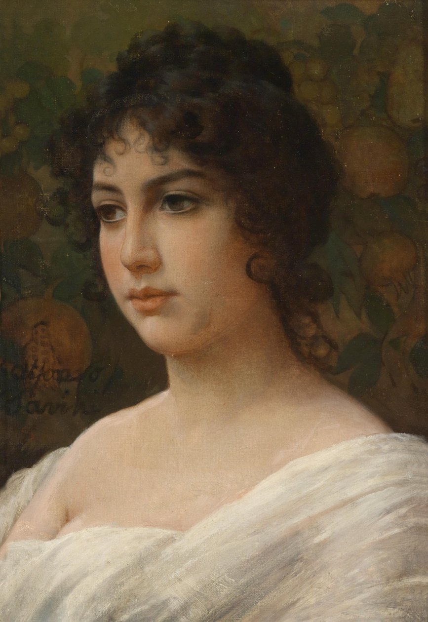 Portret dziewczyny autorstwa Alfonso Savini