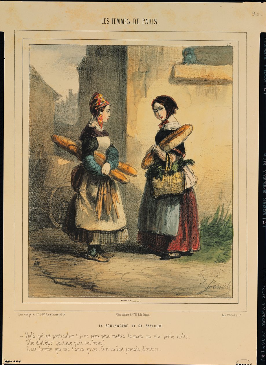 Sztuka piekarza, nr wydawniczy 27 z serii „Les Femmes de Paris”, 1841-42 autorstwa Alfred Andre Geniole