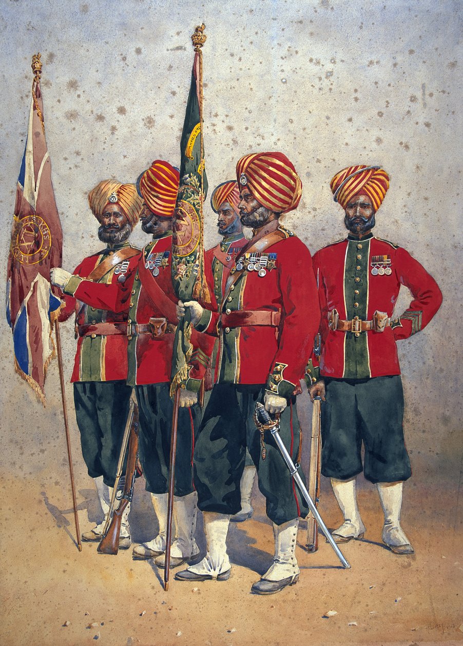 Żołnierze 15 Ludhiana Sikhs, ilustracja do 