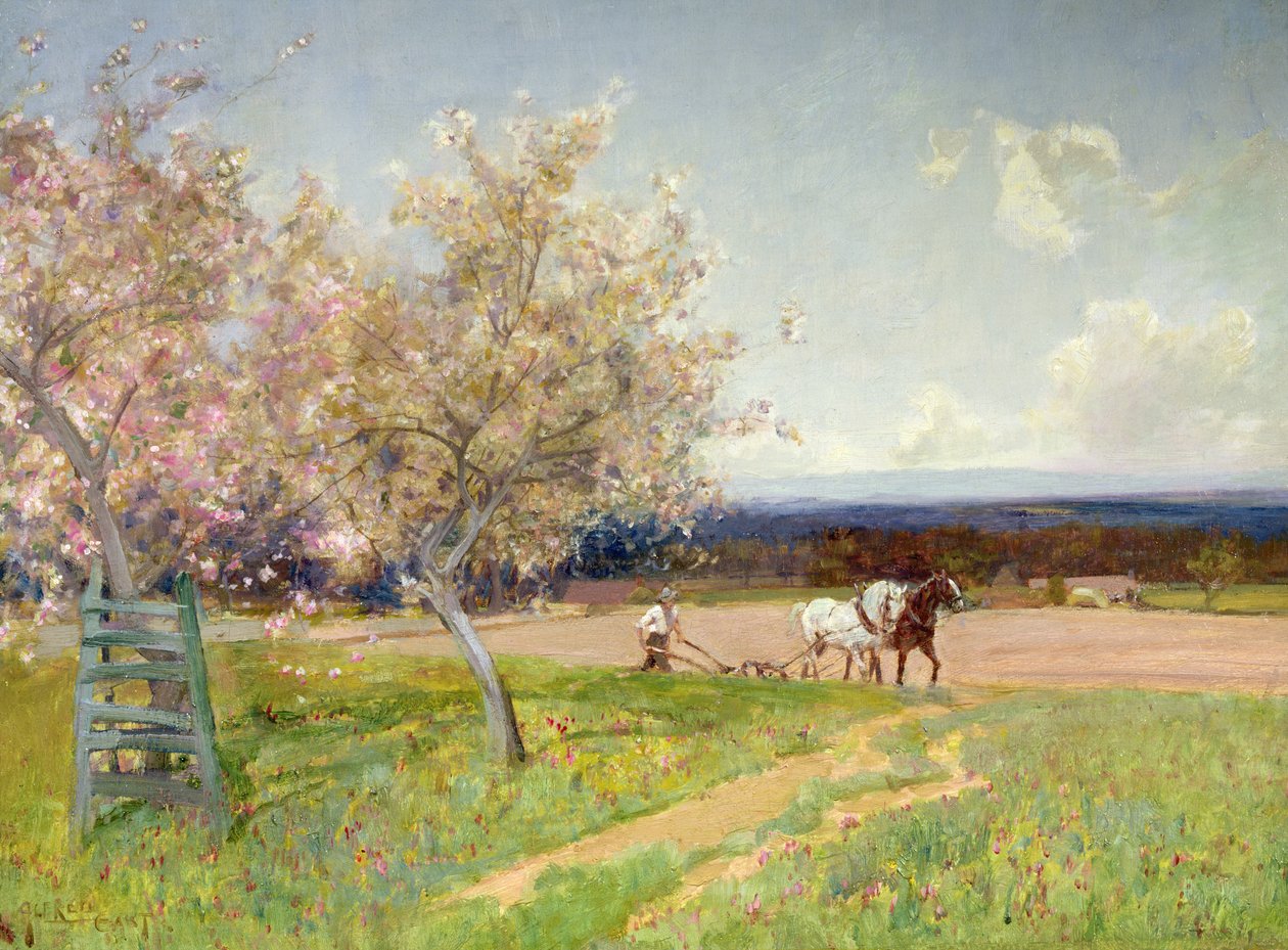Orka wiosenna, ok. 1900 autorstwa Alfred East