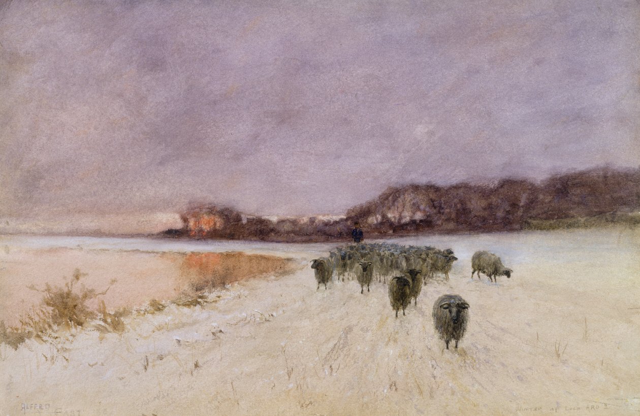 Zima w Loch Ard autorstwa Alfred East