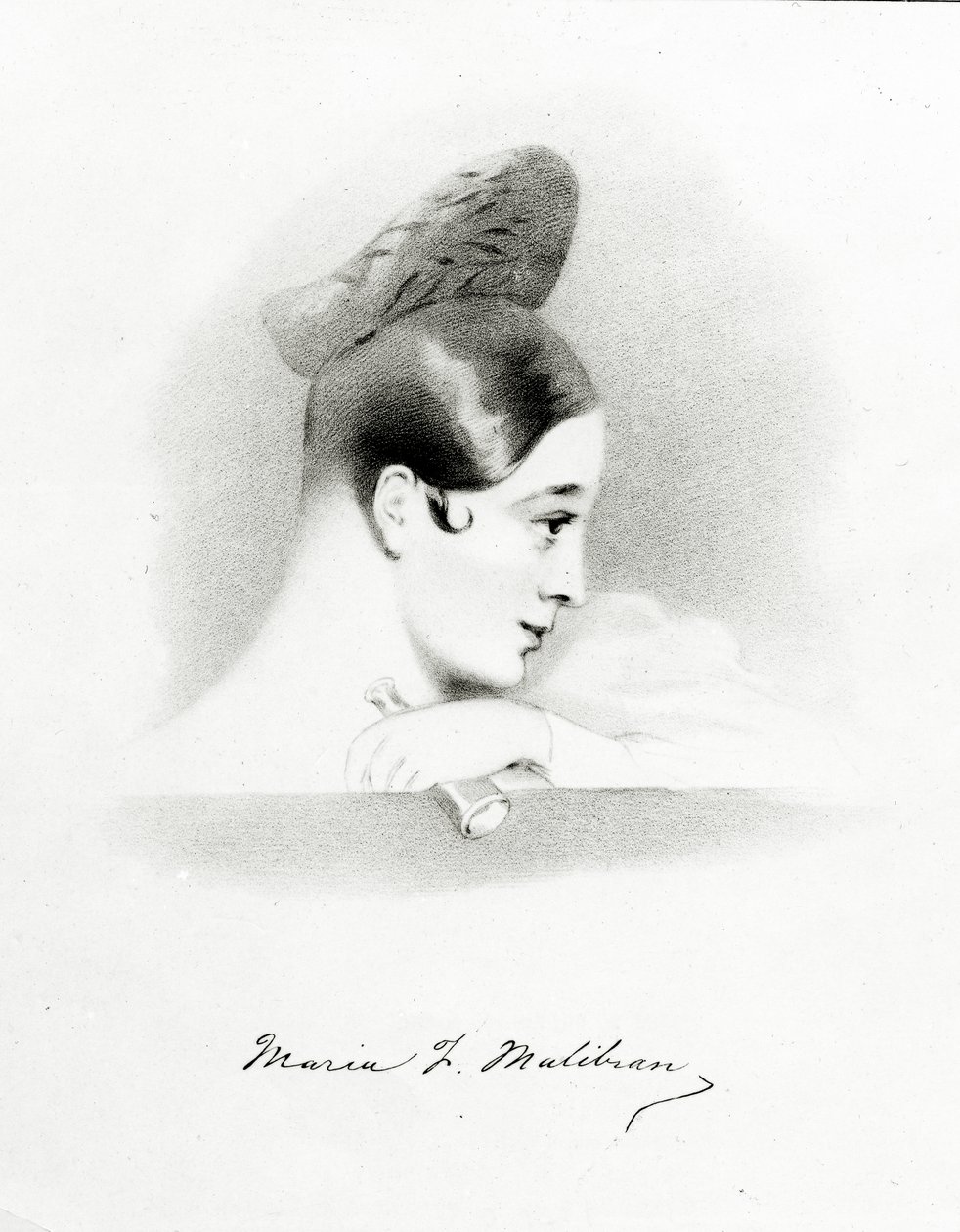 Marie Malibran, grawerowane przez Richarda Jamesa Lane