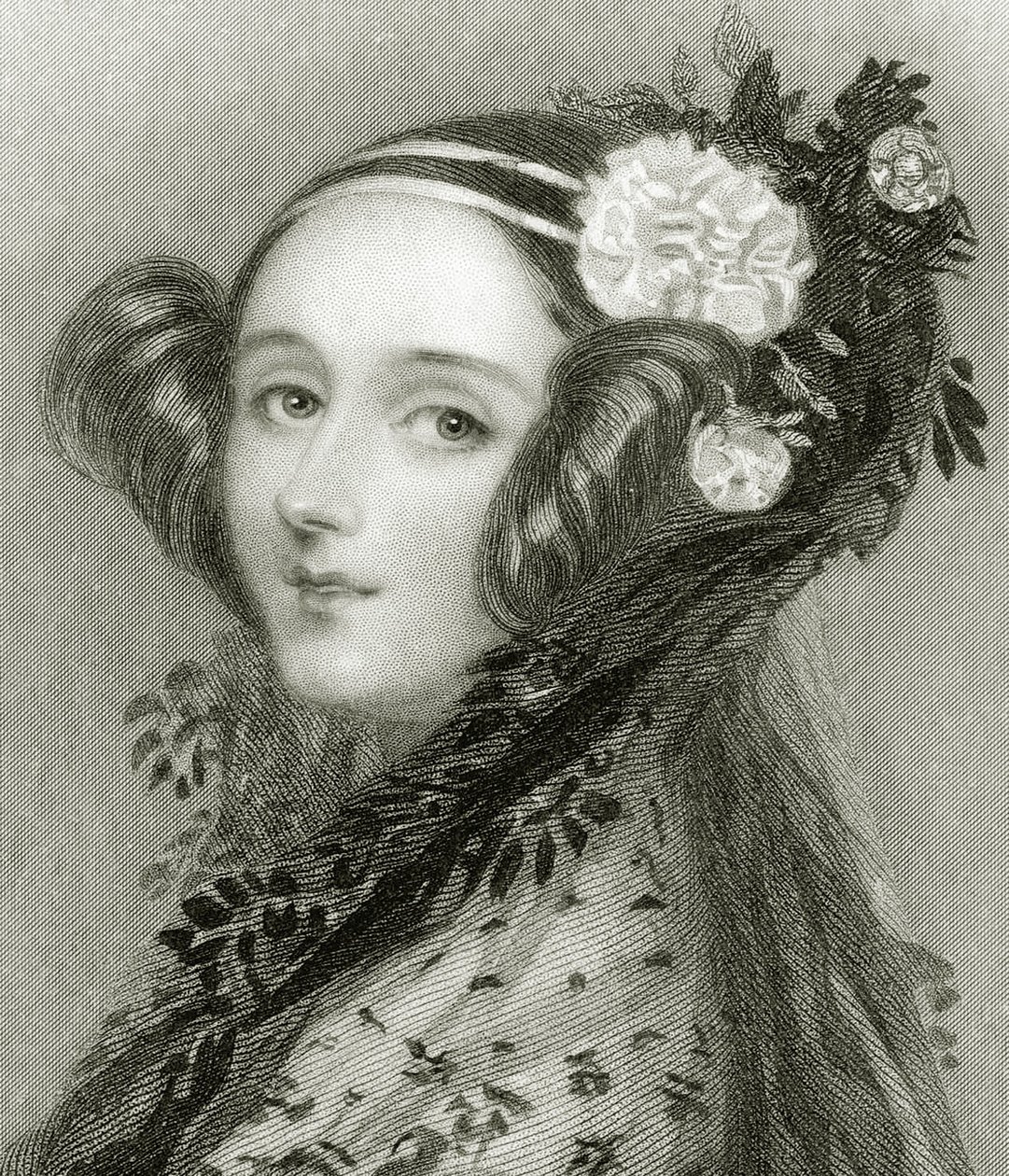 Portret Augusty Ady King (1815 - 1852), hrabiny Lovelace . autorstwa Alfred Edward Chalon