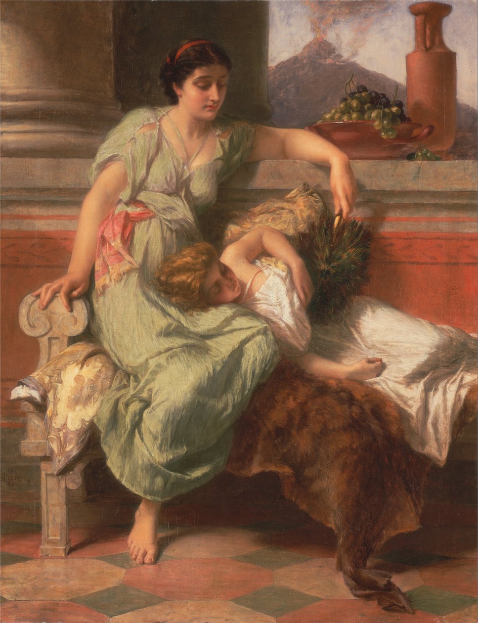 Pompeje, 79 r. n.e autorstwa Alfred W. Elmore