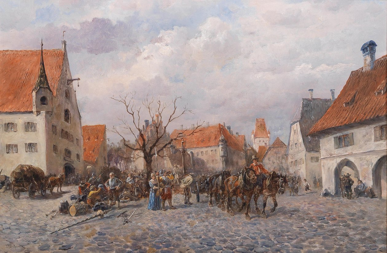 Oblężone miasto autorstwa Alfred Friedlander