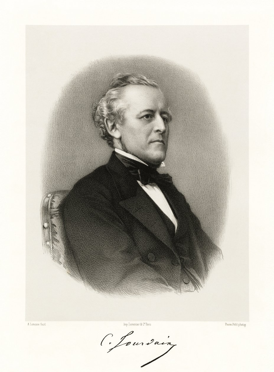 Charles Marie Gabriel Bréchillet Jourdain, 1865-66 autorstwa Alfred Lemoine