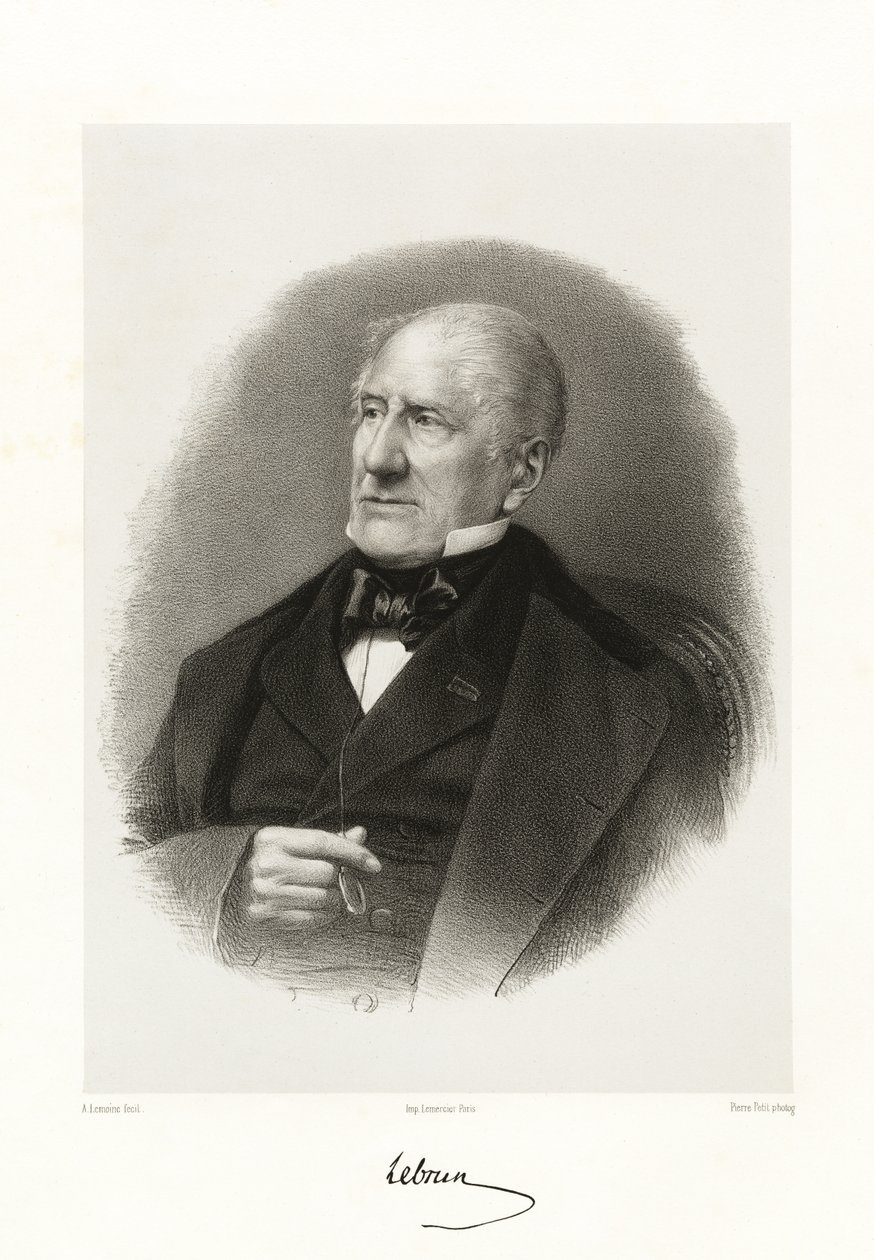 Pierre Antoine Lebrun, 1865-66 autorstwa Alfred Lemoine
