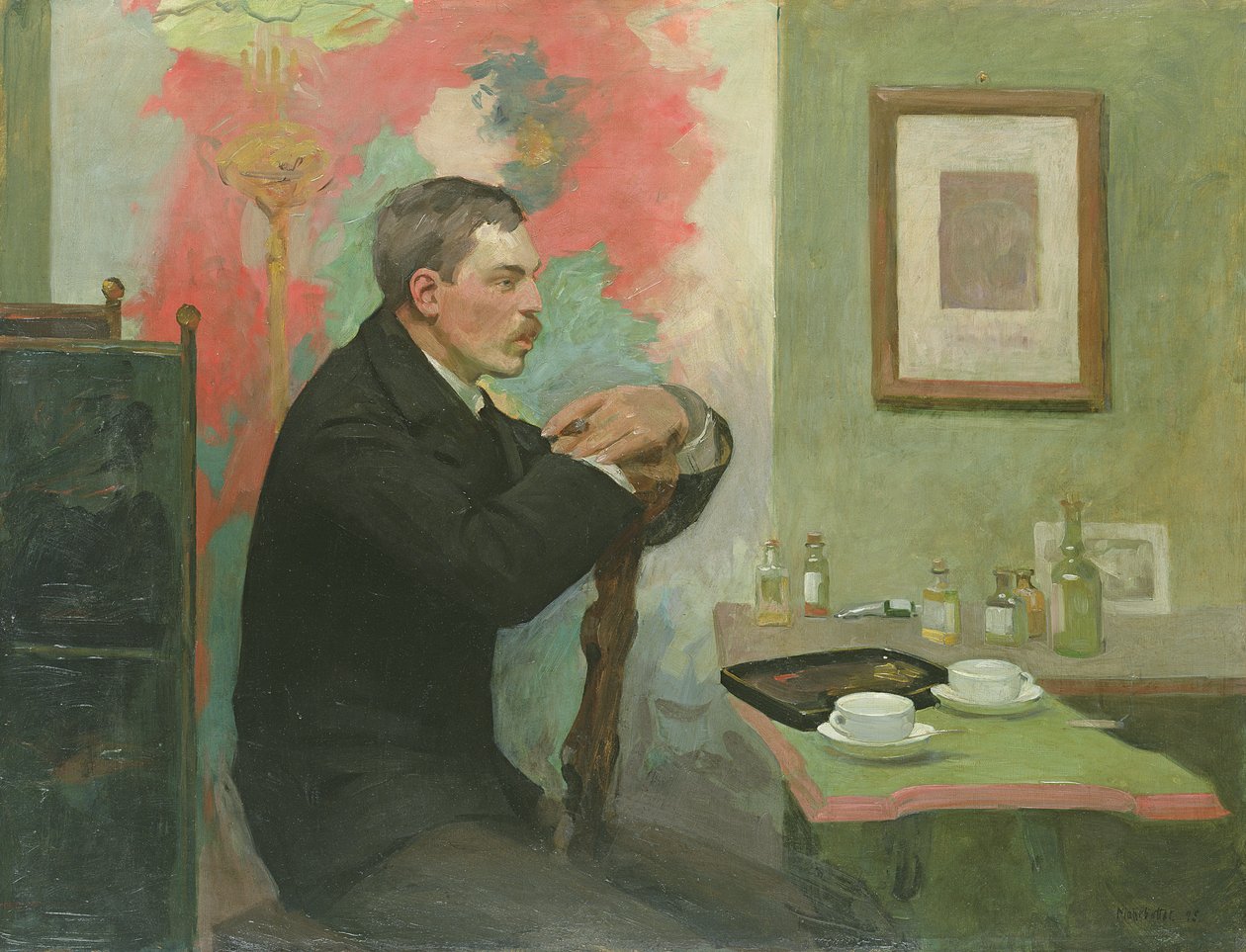 Malarz Julius Wohlers w swojej pracowni, 1895 autorstwa Alfred Mohrbutter