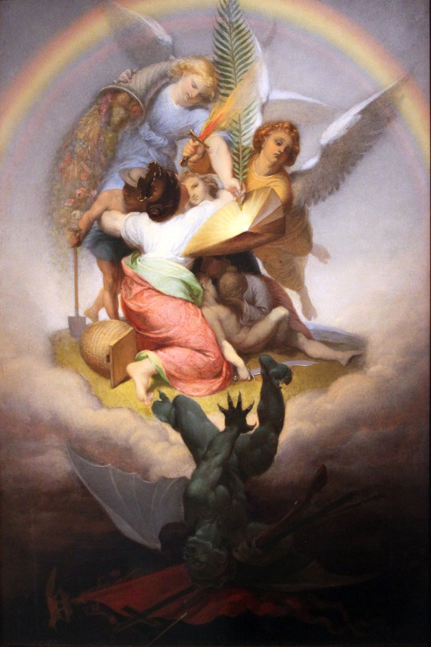 Alegoria o stłumieniu rewolucji 1848 r. autorstwa Alfred Rethel
