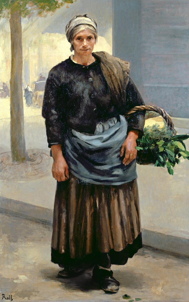 Marianne Orfrey, sprzedawca warzyw autorstwa Alfred Roll