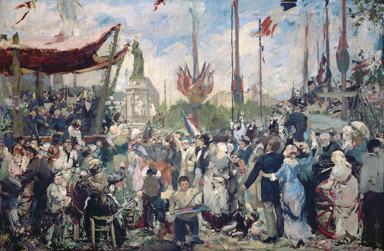 Studium do „Le 14 Juillet 1880”, 1880-84 autorstwa Alfred Roll