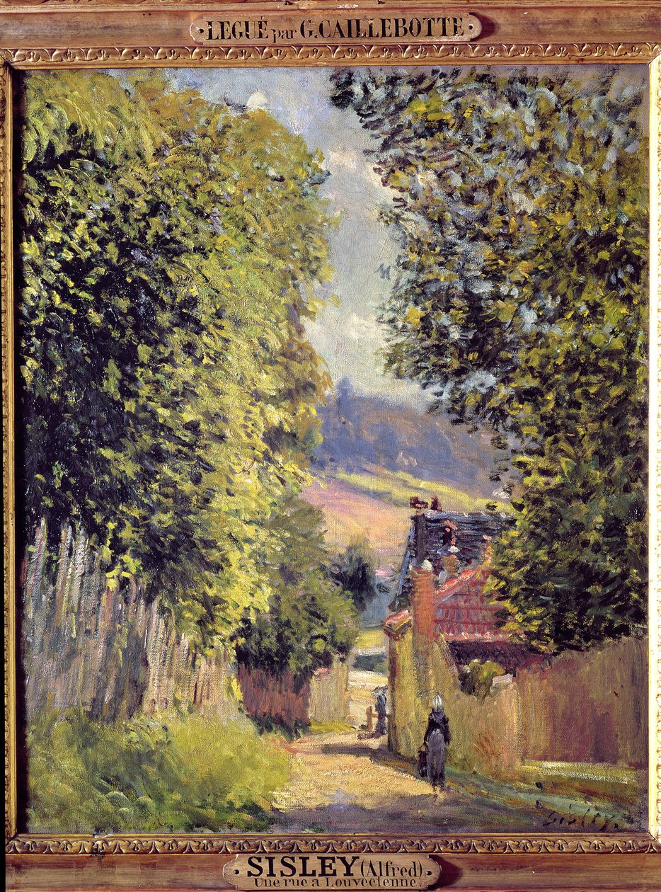 Droga w Louveciennes, 1883 autorstwa Alfred Sisley