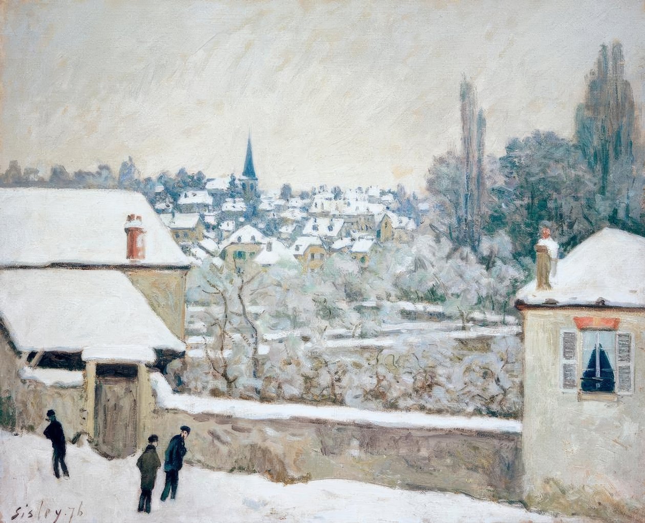 Alfred Sisley, Zima w Louveciennes autorstwa Alfred Sisley