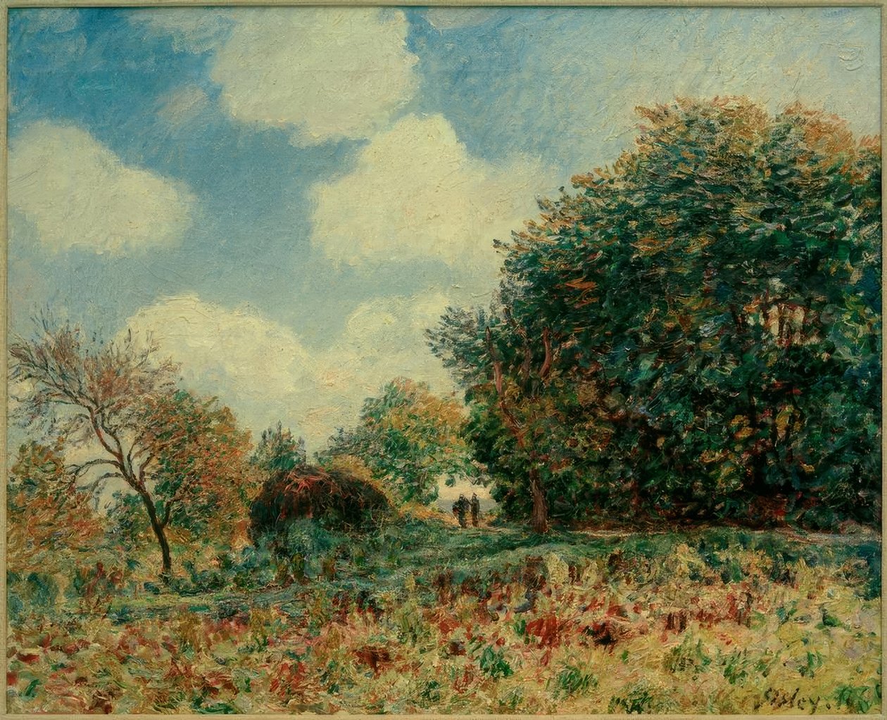 Ścieżka przy wejściu do lasu autorstwa Alfred Sisley