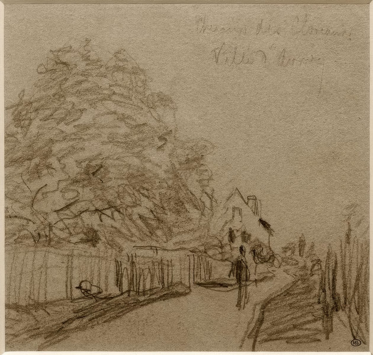Chemin des Closeaux w Ville dAvray autorstwa Alfred Sisley