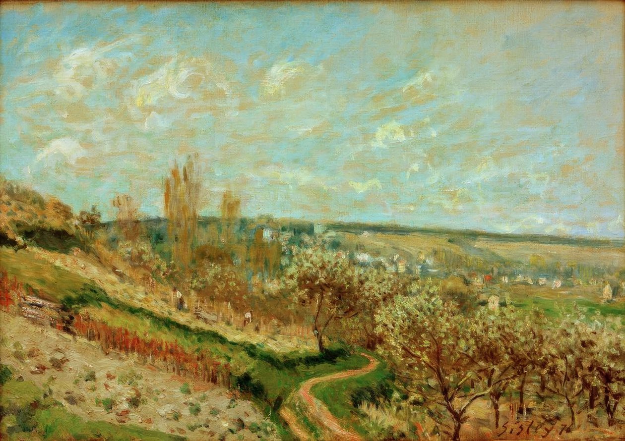Wiosna w Saint-Germain-en-Laye autorstwa Alfred Sisley