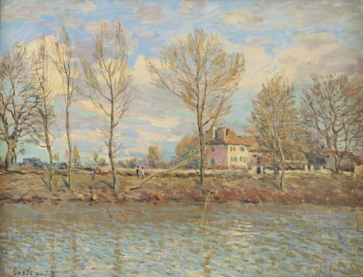 Ile de la Grande Jatte, Neuilly-sur-Seine, 1873 autorstwa Alfred Sisley