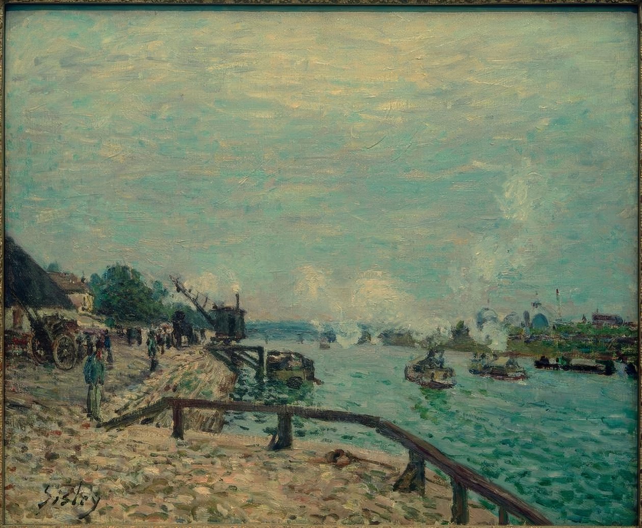 Sekwana w Grenelle autorstwa Alfred Sisley
