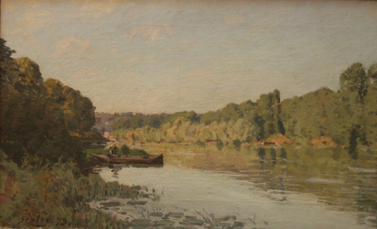 Krajobraz z Bougival autorstwa Alfred Sisley