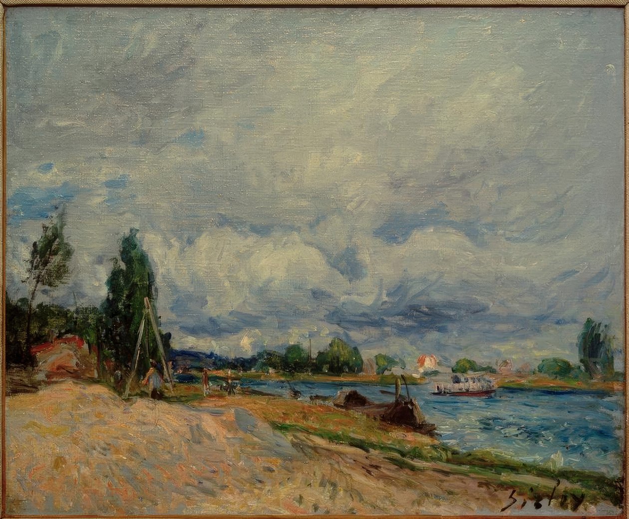 Les Bords du Loing autorstwa Alfred Sisley