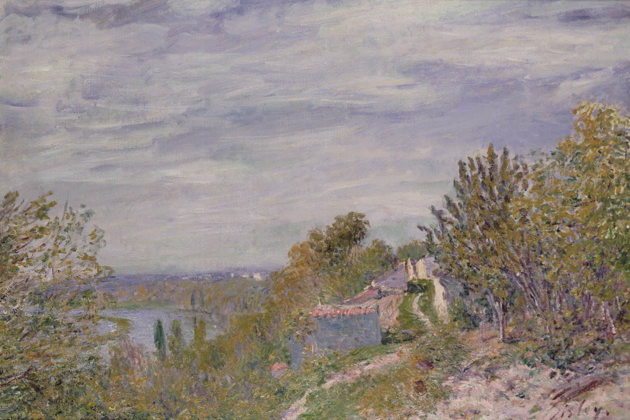 Ścieżka w ogrodach By, majowy poranek, ok. 1891 r. autorstwa Alfred Sisley