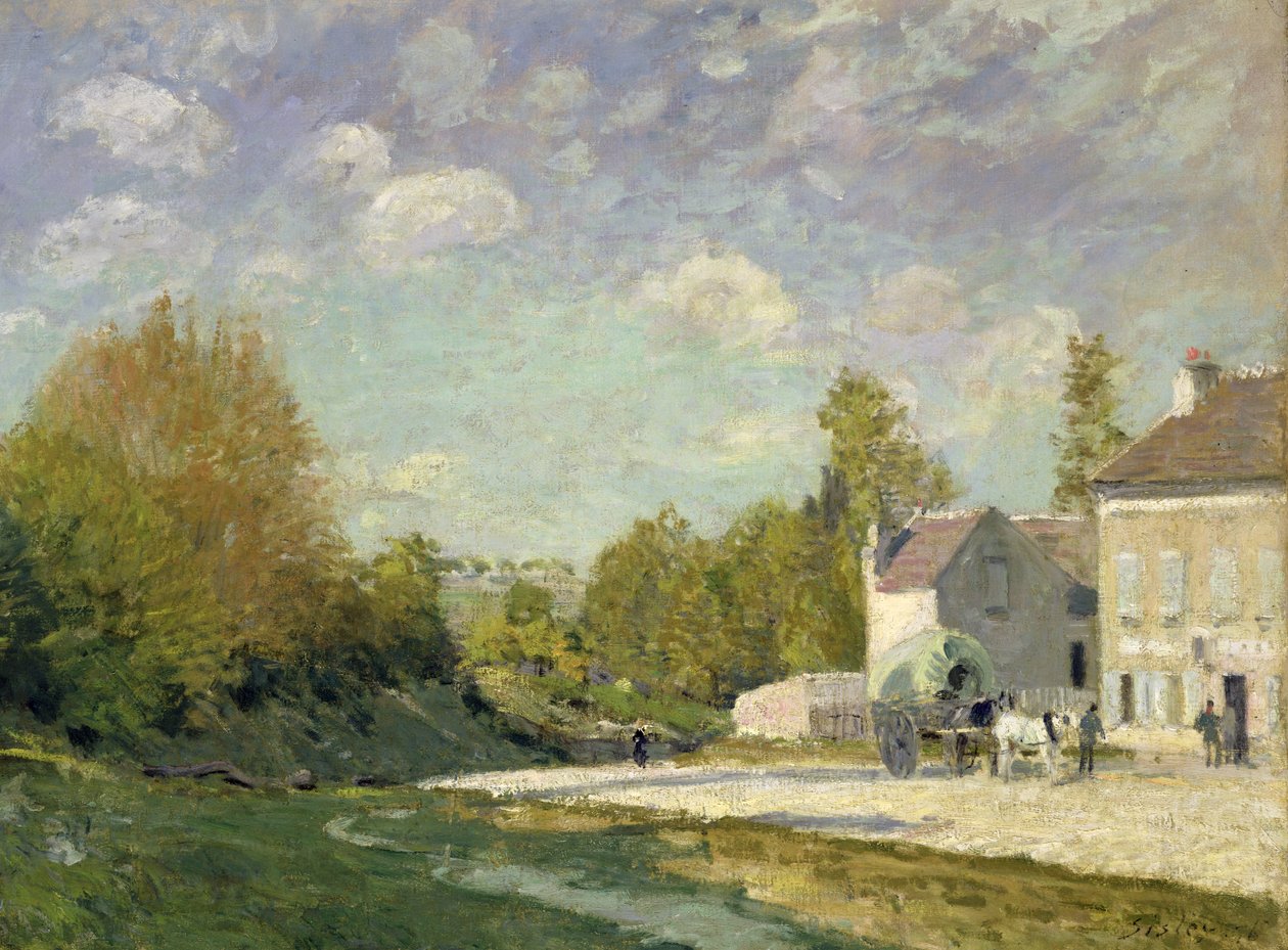 Wieś autorstwa Alfred Sisley