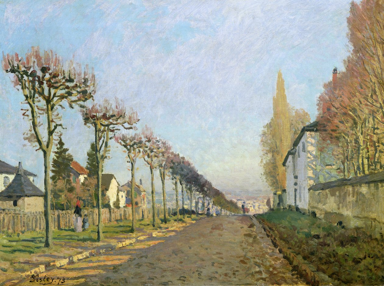 Rue de la Machine, Louveciennes, 1873 autorstwa Alfred Sisley