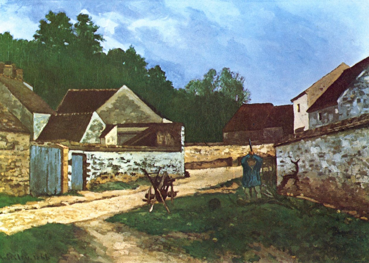 Ulica Wiejska w Marlotte autorstwa Alfred Sisley