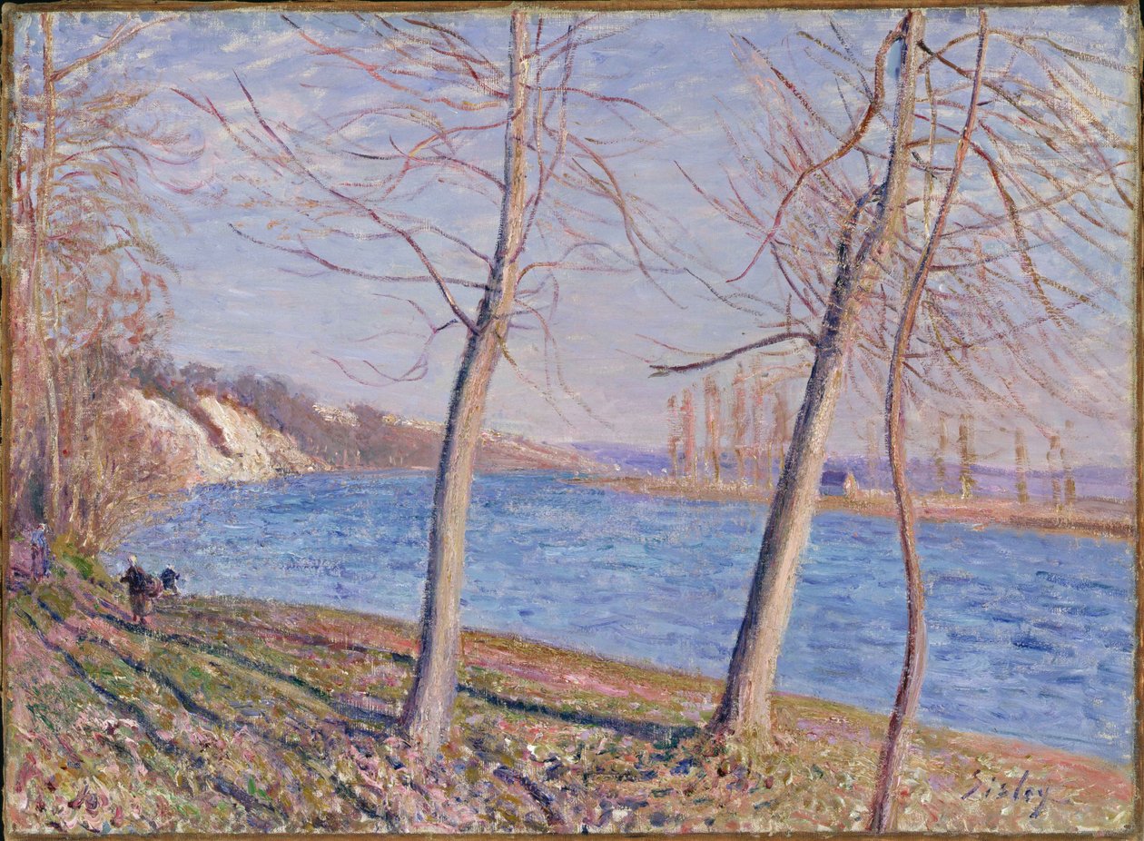 Brzegi rzeki w Veneux, 1881 r. autorstwa Alfred Sisley