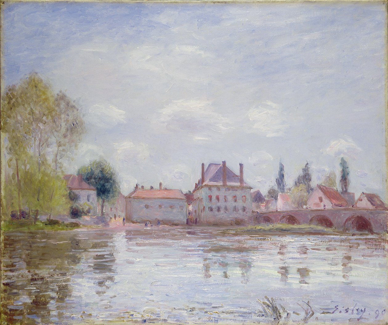Most w Moret-sur-Loing, 1890 autorstwa Alfred Sisley