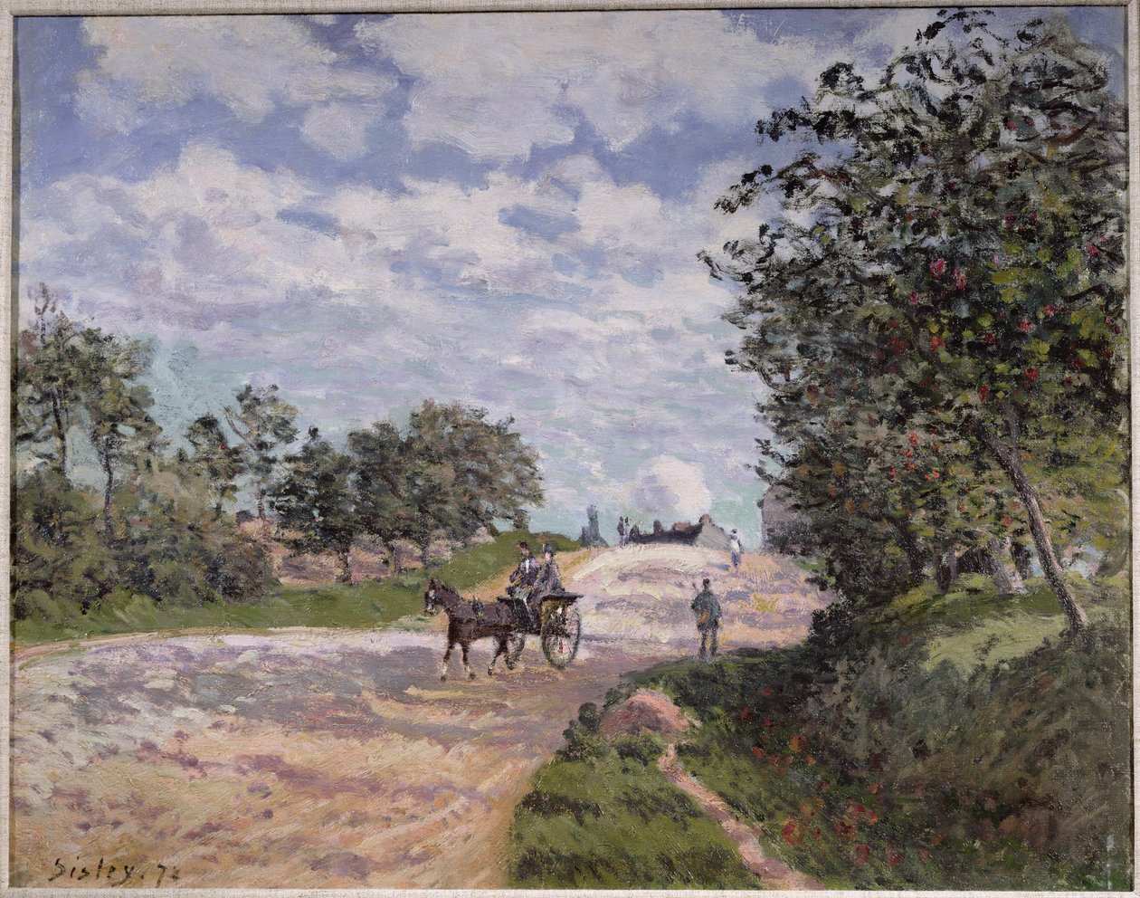Droga z Mantes do Choisy le Roi, 1872 autorstwa Alfred Sisley
