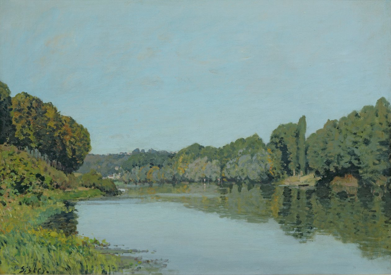 Sekwana w Bougival, 1873 autorstwa Alfred Sisley