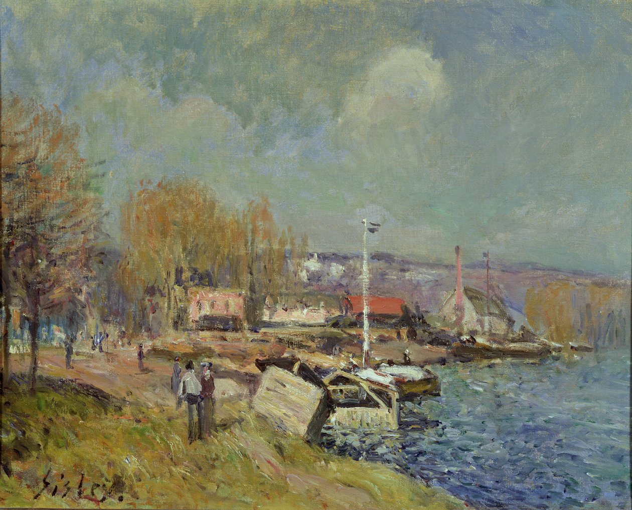 Sekwana w Port-Marly, 1877 autorstwa Alfred Sisley