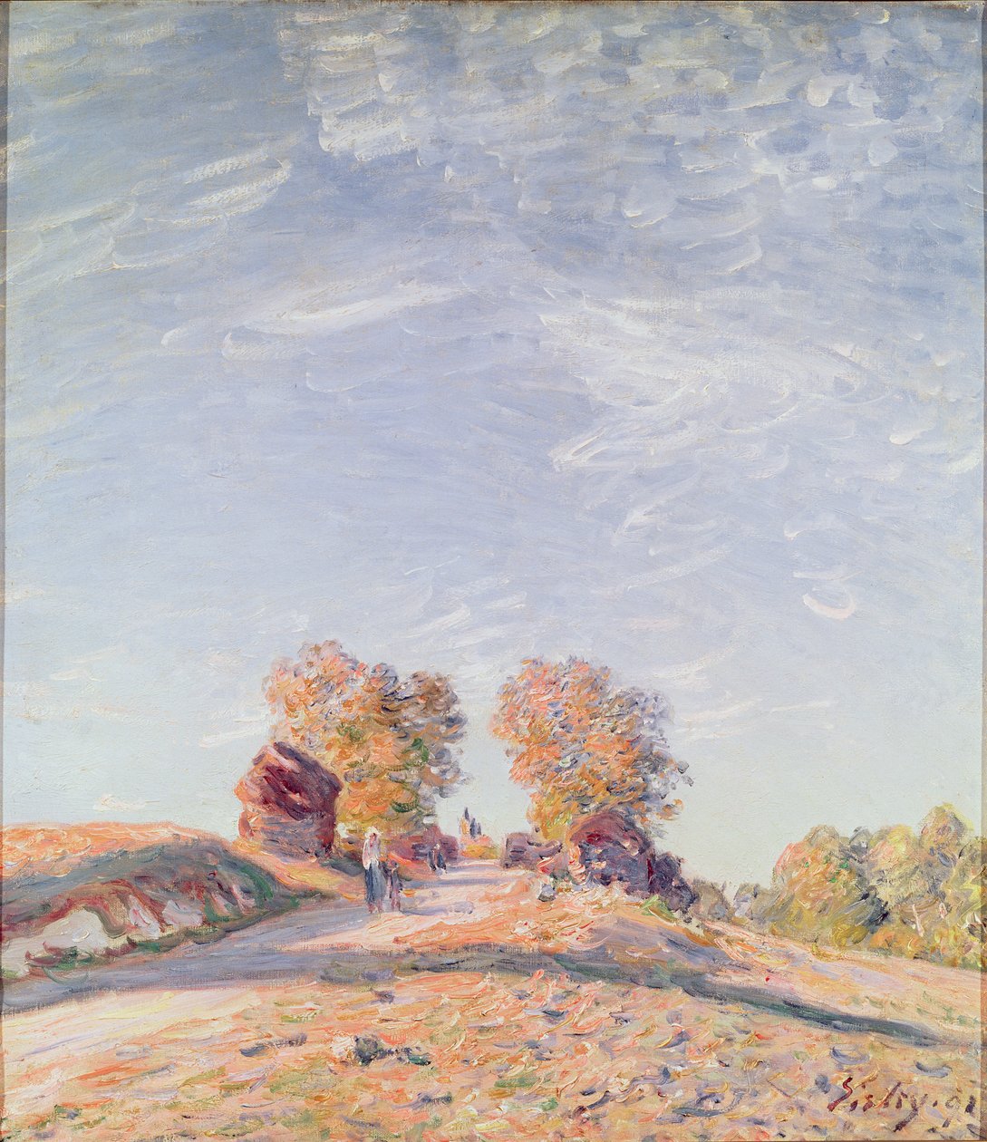 Droga pod górę w Słoneczku, 1891 r. autorstwa Alfred Sisley