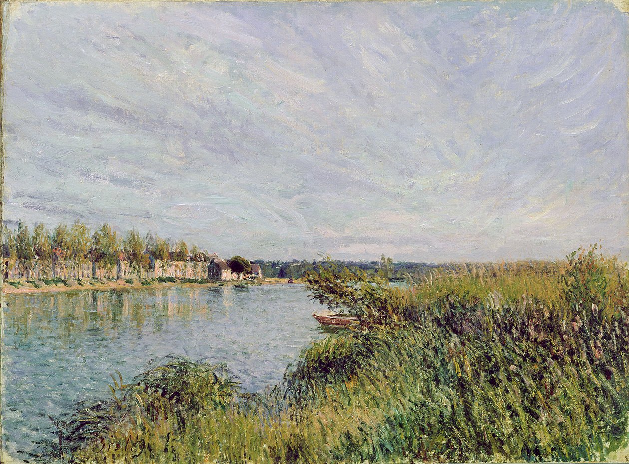 Widok Saint-Mammes, ok.1880 autorstwa Alfred Sisley