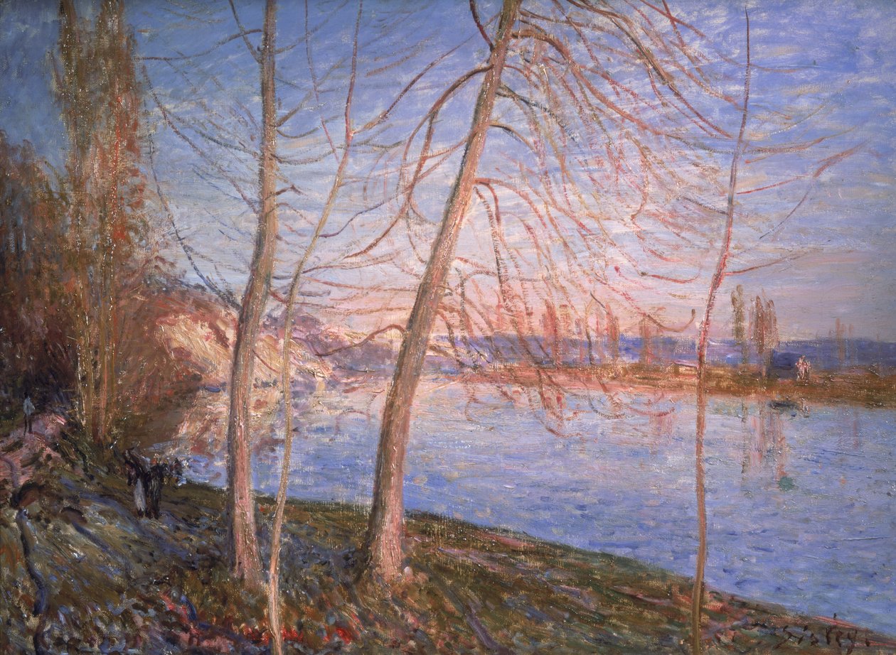 Zimowy poranek, 1878 autorstwa Alfred Sisley