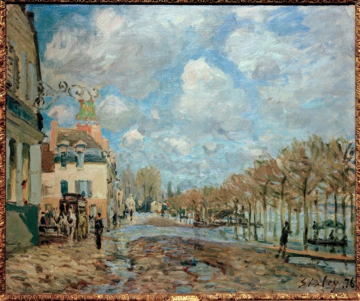Powódź w Port-Marly autorstwa Alfred Sisley