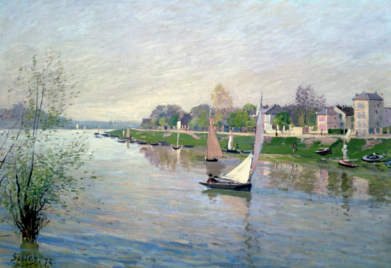 Sekwana w Argenteuil, 1872 autorstwa Alfred Sisley