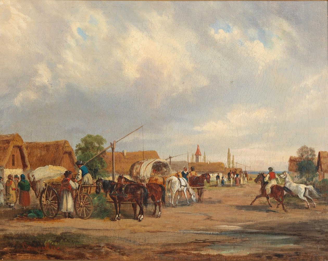 Wioska węgierska autorstwa Alfred Steinacker