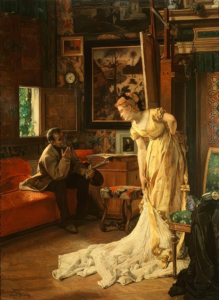 Studio autorstwa Alfred Emile Stevens