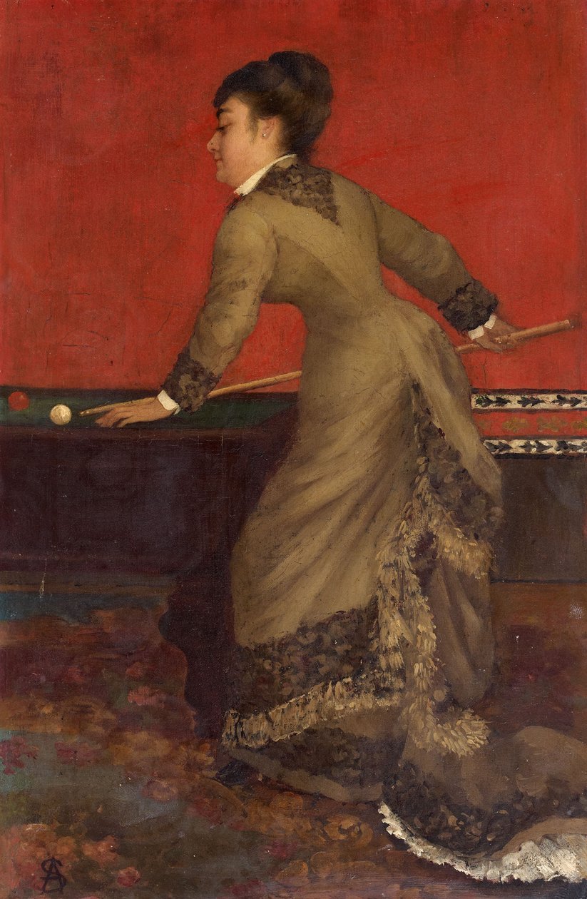 Elegancki w bilard autorstwa Alfred Emile Stevens