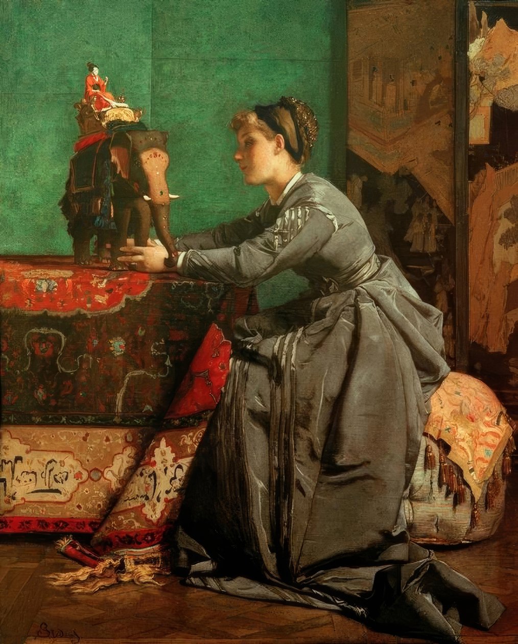 Indie w Paryżu autorstwa Alfred Emile Stevens