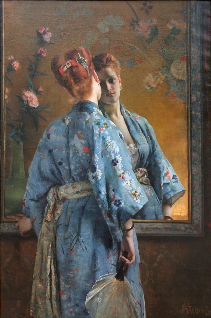Japońska paryżanka autorstwa Alfred Emile Stevens