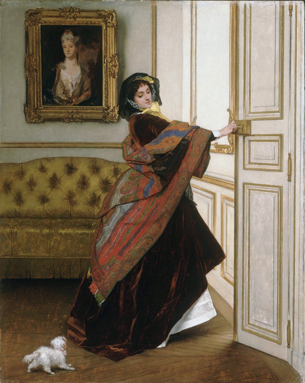 Wyjdziesz ze mną, Fido autorstwa Alfred Emile Stevens