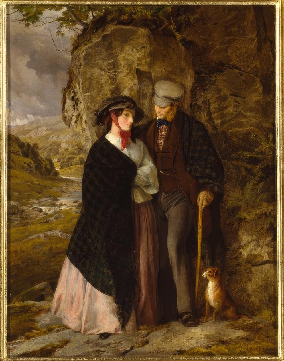 A.W.Cooper, Deszczowy dzień / Gemälde, 1858–59 autorstwa Alfred W. Cooper