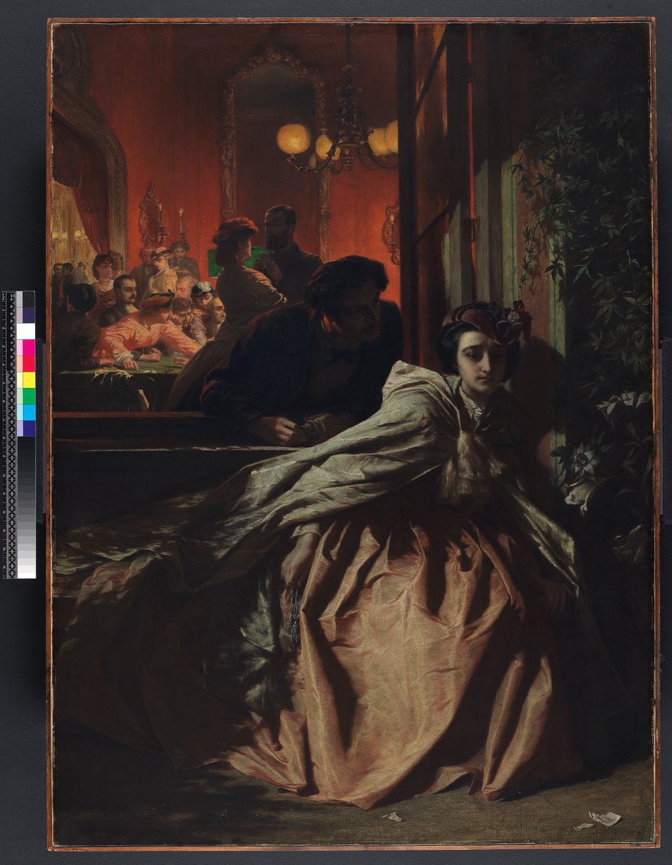 Na krawędzi, 1865 autorstwa Alfred W. Elmore