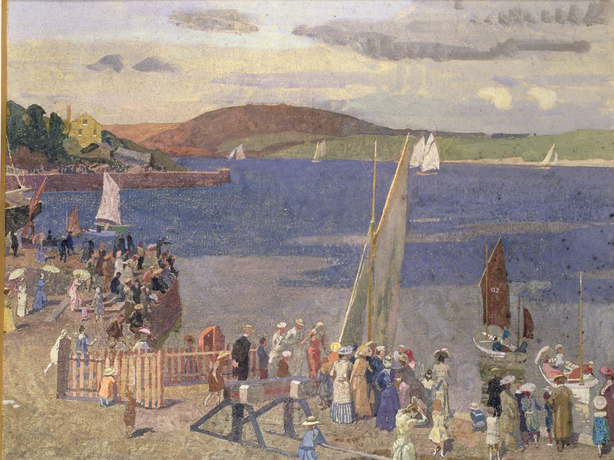 Regaty Padstow (gwasz) autorstwa Alfred Walter Bayes