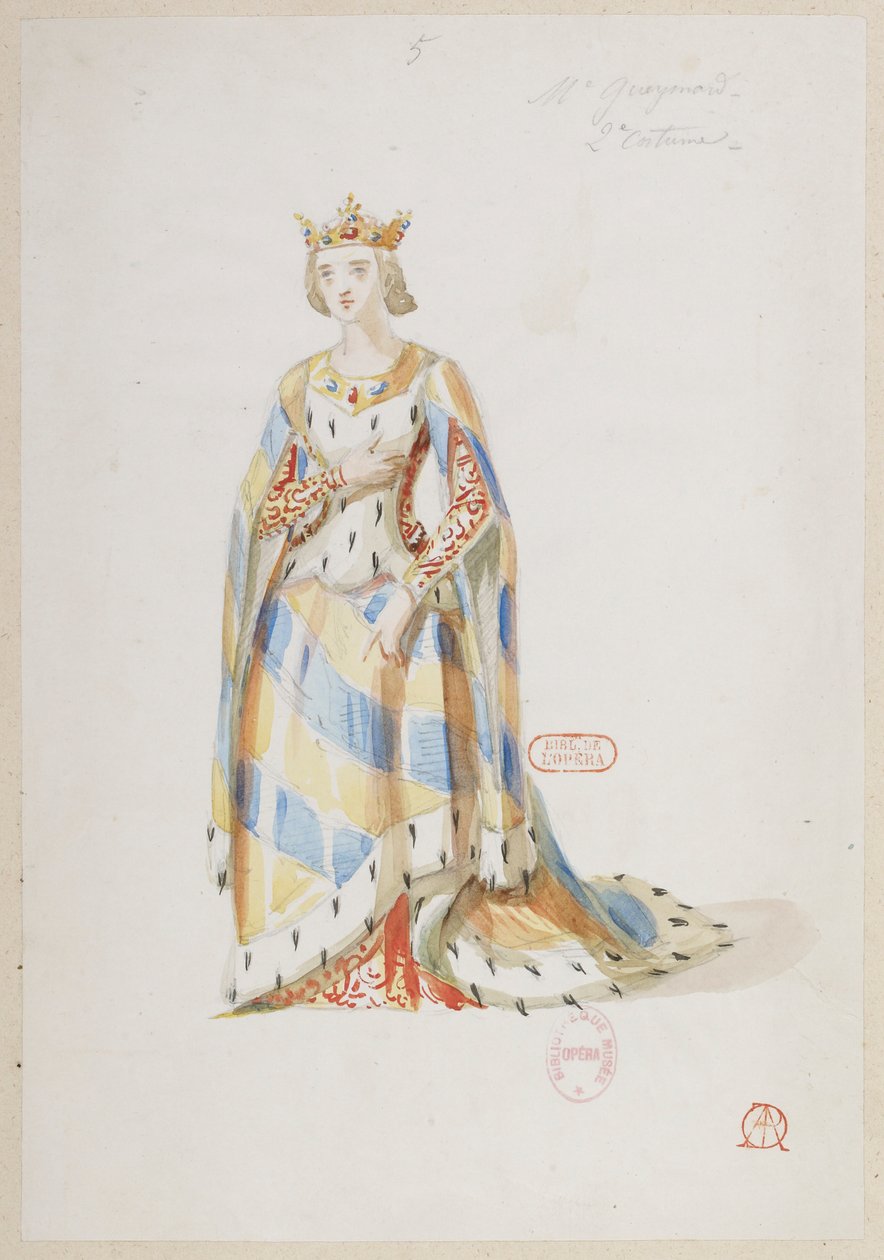 Halévy - La magicienne - modele kostiumów autorstwa Alfreda Alberta - 05. Pani Gueymard, 2. kostium autorstwa Alfred Albert