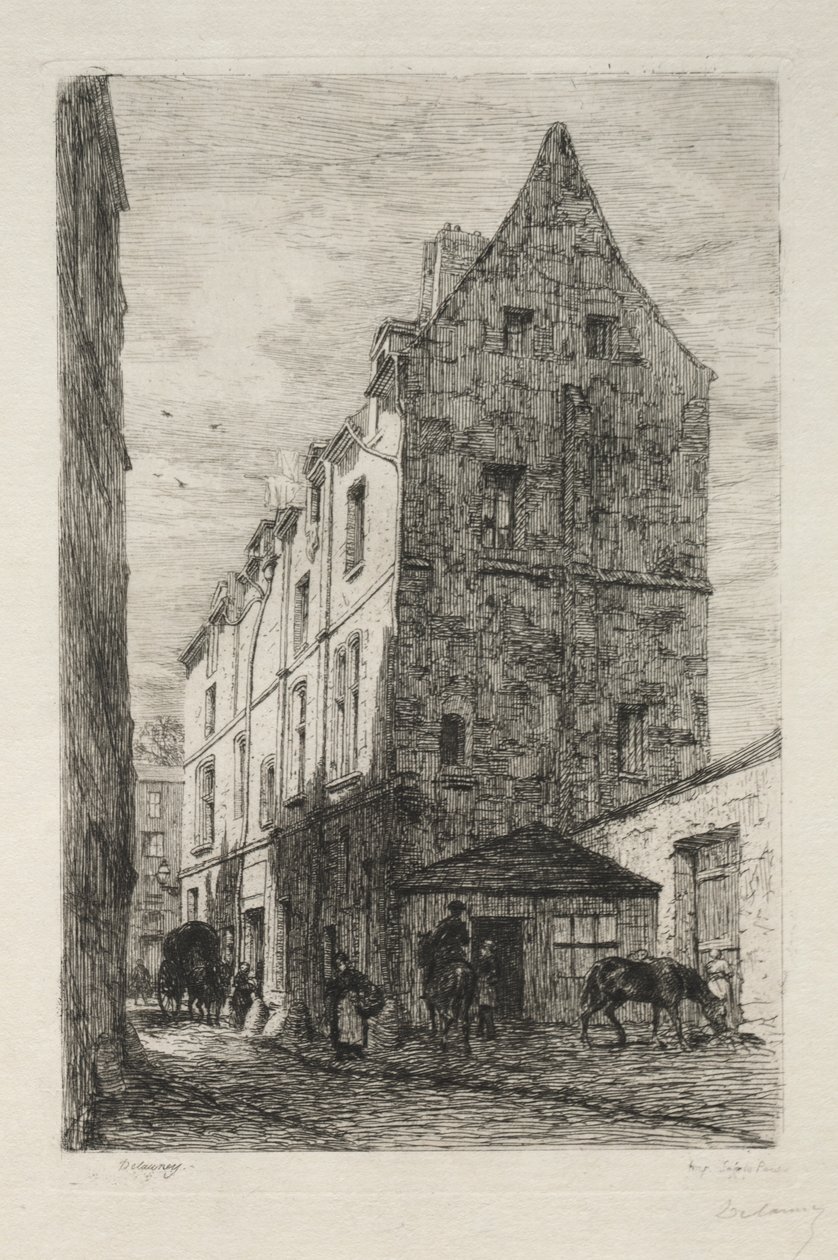 Dom znany jako Biała Królowa, Rue de Marmousets autorstwa Alfred Alexandre Delauney