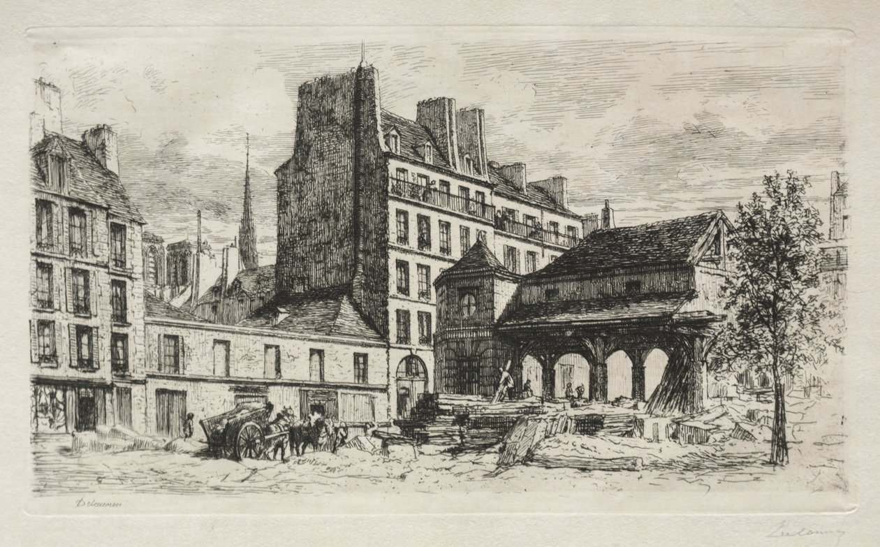 Rynek cieląt w rozbiórce autorstwa Alfred Alexandre Delauney